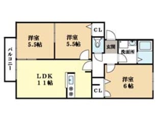 ＳＡＣＵＲＡハイツIIの物件間取画像